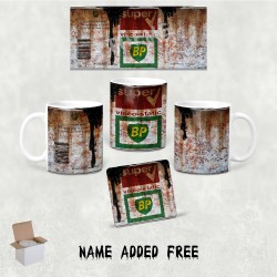 Dirty BP Oil Can Personalised Mug