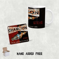 Dirty Champion Spark Plug Personalised Mug