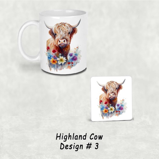 Highland Cow Printed Mug