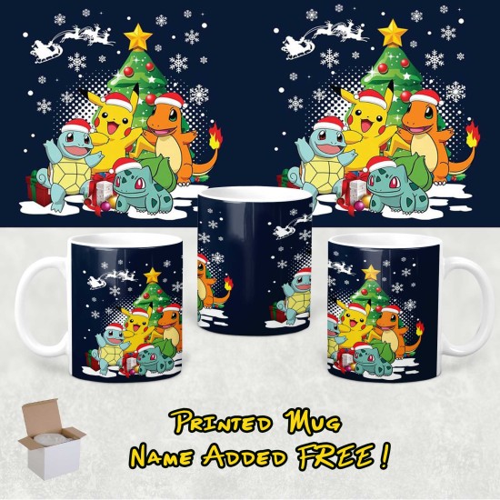 Xmas Pokémon Printed Mug & Coaster