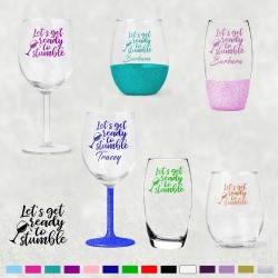 Get Ready To Stumble Personalised Glass